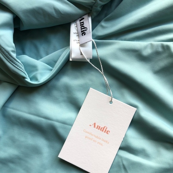 Andie Swim The Asbury One Piece Blue Swimsuit Size Large - Picture 7 of 10